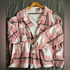 Flannel shirt jacket